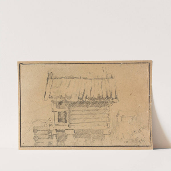 Stabbur, Gol in Hallingdal by Gustav Wentzel