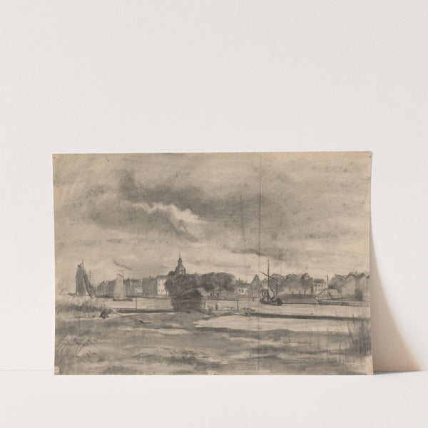 Stad aan een rivier by Jan Veth