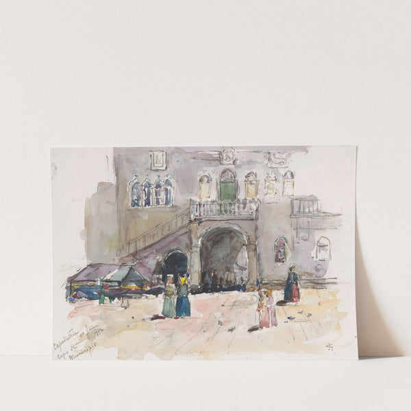 Stadhuis in Capodistria by Carel Nicolaas Storm van 's-Gravesande