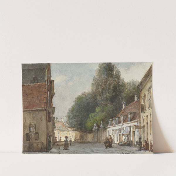 Stadsgezicht by Carel Jacobus Behr