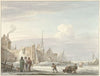 Stadsgezicht in de winter