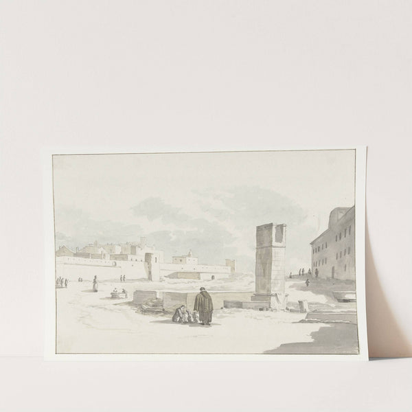 Stadsgezicht in Giovenazzo (1778) by Abraham-Louis-Rodolphe Ducros