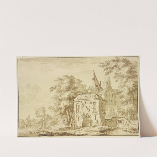 Stadttor mit Fallgatter by Abraham Rademaker