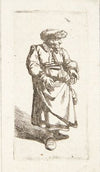 Stående gammel kvinde