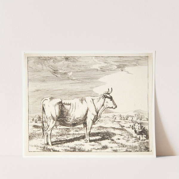 Stående ko, vendt mod højre by Marcus de Bye