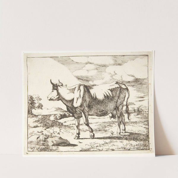 Stående ko, vendt mod venstre by Marcus de Bye