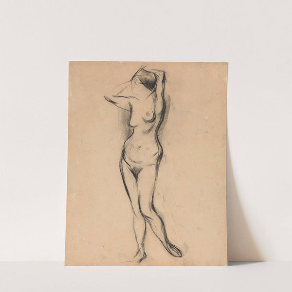 Stående kvinneakt by Ludvig Karsten