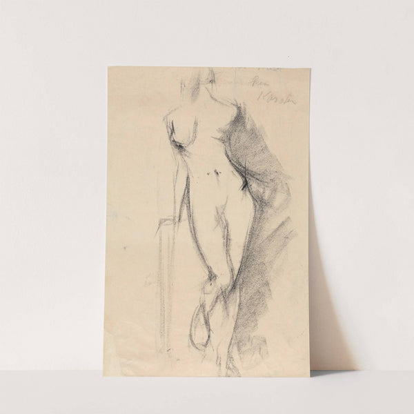 Stående kvinneakt by Ludvig Karsten