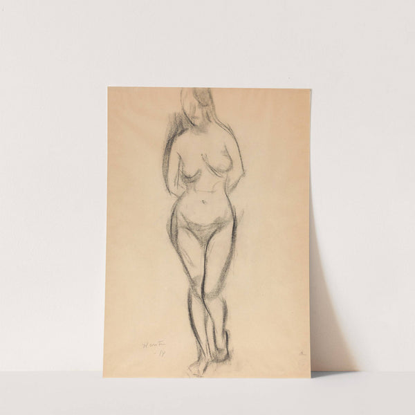 Stående kvinneakt by Ludvig Karsten