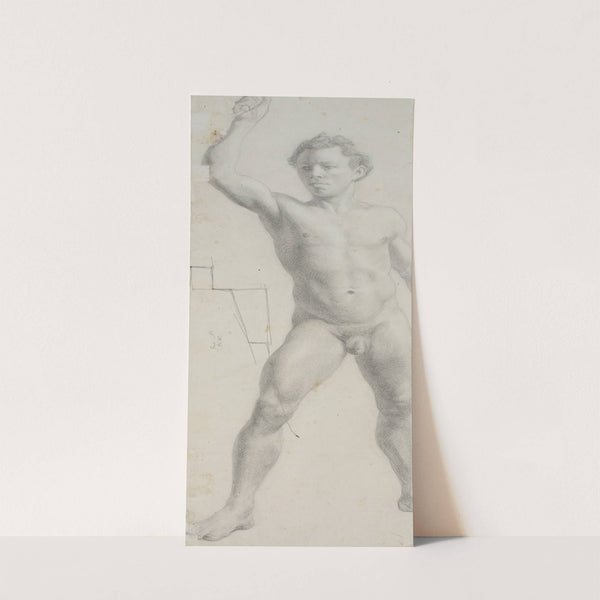 Stående mandlig model by Theodor Philipsen