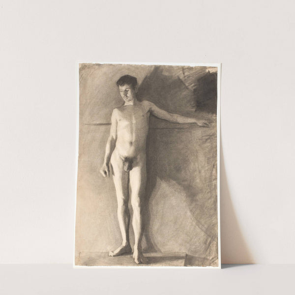 Stående mandlig model by Vilhelm Hammershøi