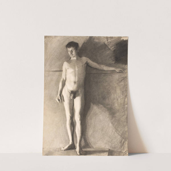 Stående mandlig model (1881 – 1884) by Vilhelm Hammershøi