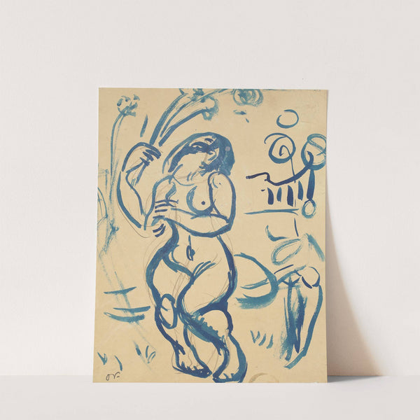 Stående nøgen kvinde. (1907 – 1908) by Emile Othon Friesz