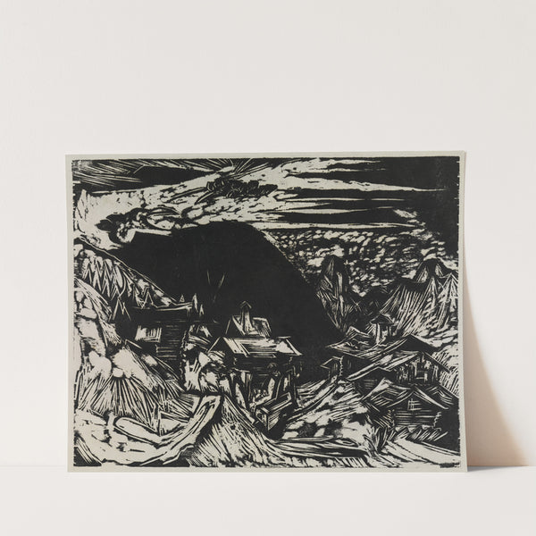 Stafelalp mit Altein und Tinzenhorn (1918) by Ernst Ludwig Kirchner