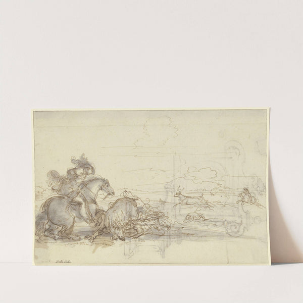 Stag hunt by Stefano Della Bella