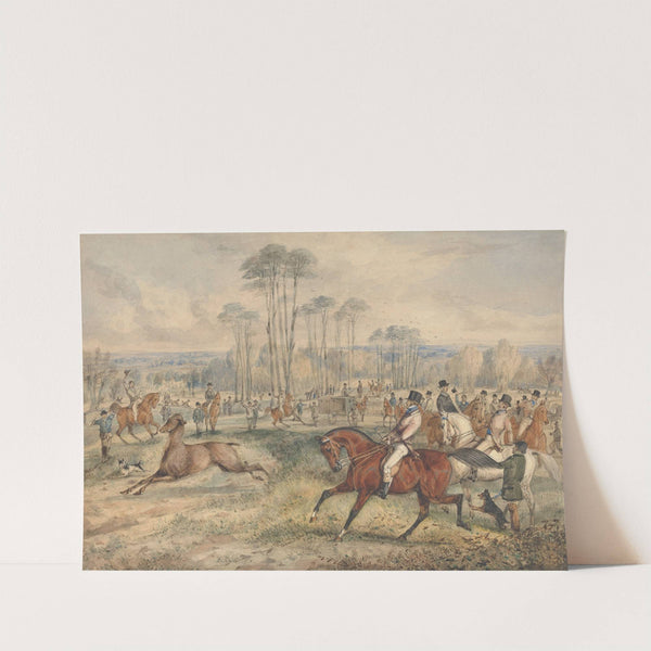 Stag Hunting: The Meet; a Hind Released From a Van by Samuel Alken