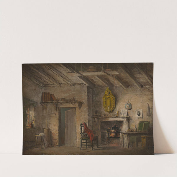 Stage Design for Heart of Midlothian; Deans’ Cottage (ca. 1819) by Alexander Nasmyth