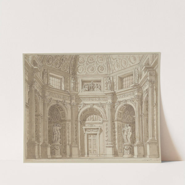 Stage Design, with Four other Drawings by Tranquillo Orsi