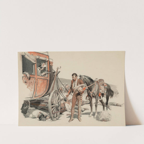 Stagecoach Hold Up by William Henry Dethlef Koerner