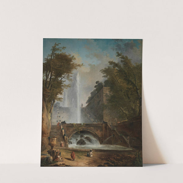 Stair and Fountain in the Park of a Roman Villa (circa 1775) by Hubert Robert