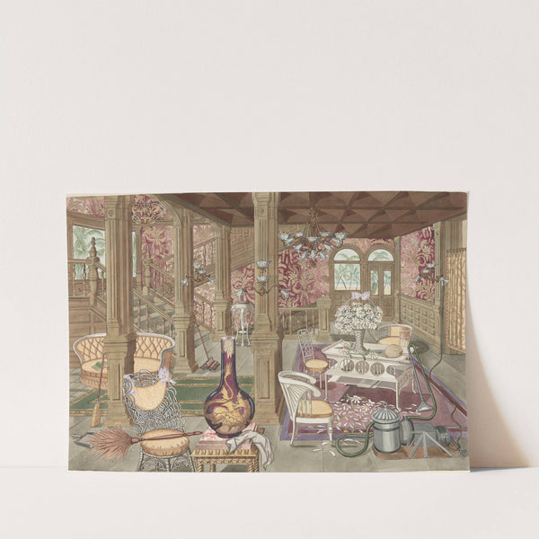 Stairway and Hall, Hotel Del Coronado by Perkins Harnly