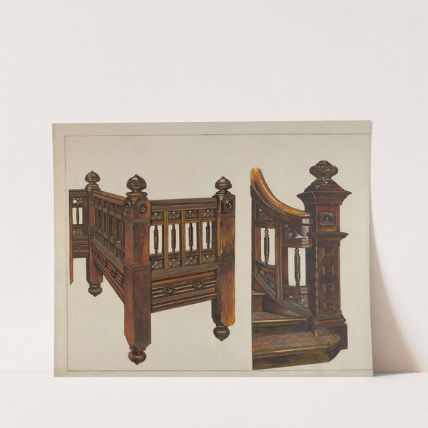Stairway Balustrade by Florence Truelson