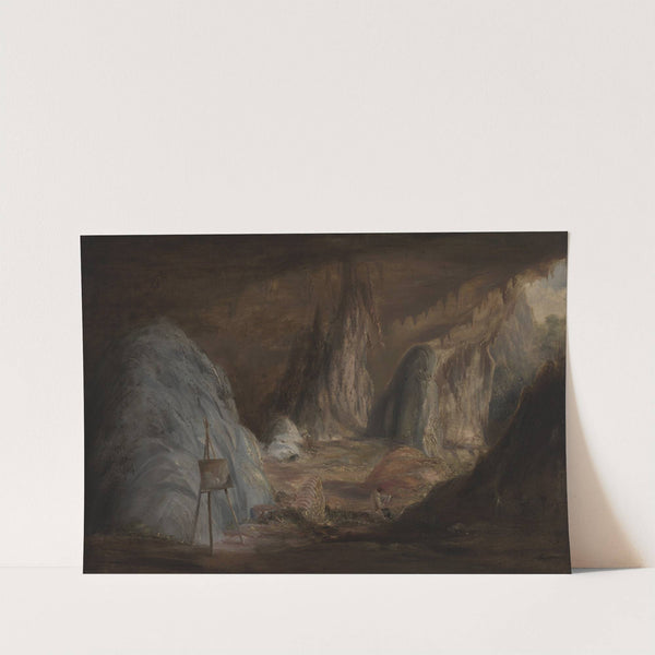 Stalagmites, Burragalong Cavern by Conrad Martens