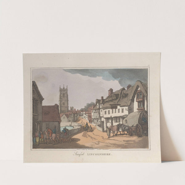 Stamford Lincolnshire (1822) by Thomas Rowlandson