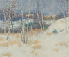 Stand Of Birch Trees In Winter
