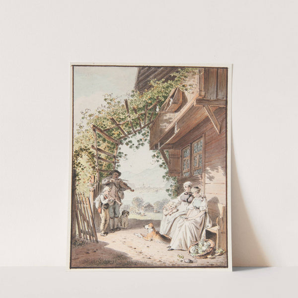 Ständchen eines Geigers und eines Flötenbläsers (1915-1945) by Franz Niklaus König