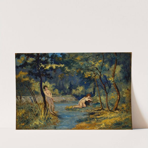 Standing and Reclining Nymphs by Louis Michel Eilshemius