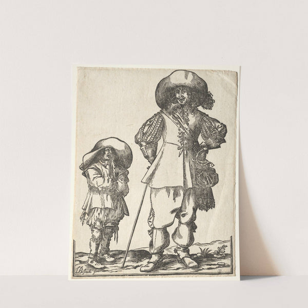 Standing Cavalier and Beggar Boy by Ludolph Büsinck