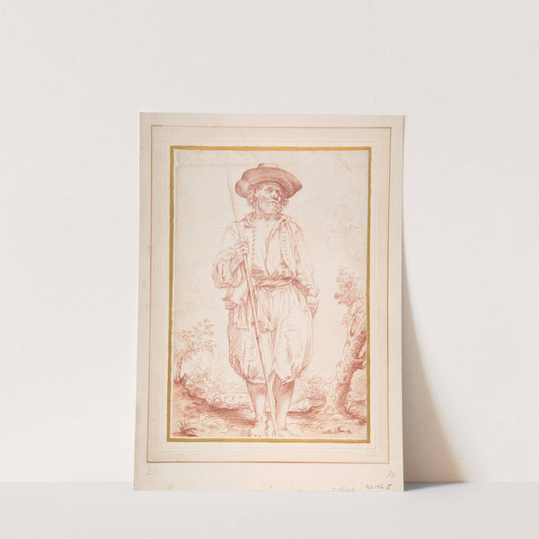 Standing Countryman Holding a Staff by Giovan Gioseffo dal Sole