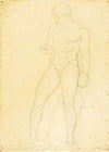 Standing Discus Thrower (Vatican no. 615), front view (ca. 1849-1853)