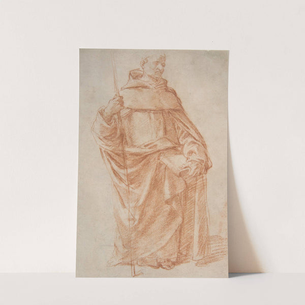 Standing Dominican or Servite Holding a Book and Staff by Bernardino Poccetti