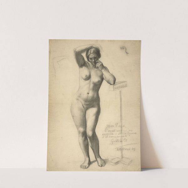 Standing Female Nude (1849) by Gustave Courbet