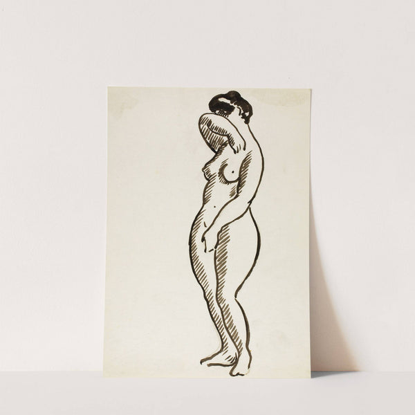 Standing Female Nude by Carl Newman