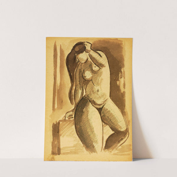 Standing Female Nude by Carl Newman