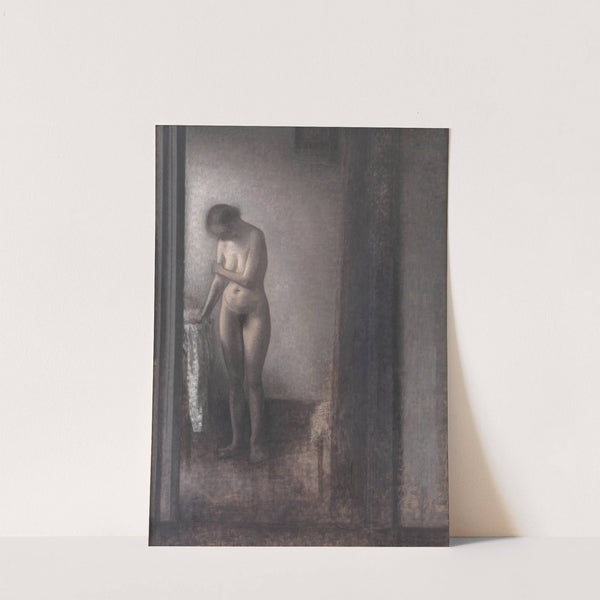 Standing Female Nude (1909 – 1910) by Vilhelm Hammershøi