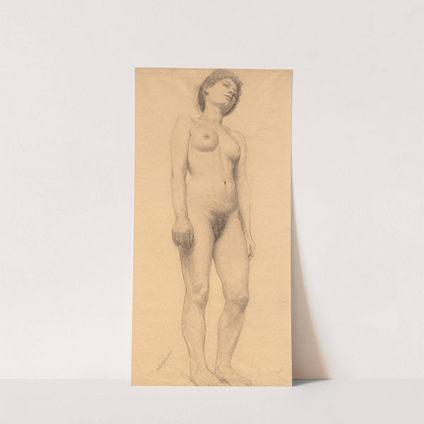 Standing Female Nude by Otto Henry Bacher