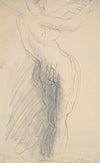 Standing Female Nude, Arms Raised