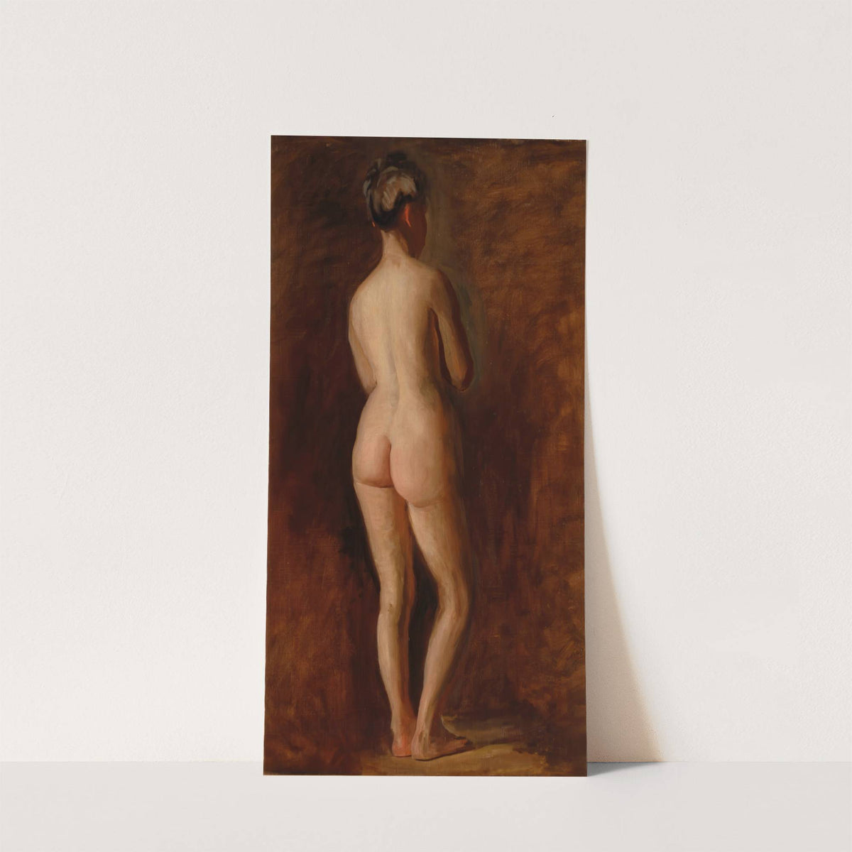 Standing Female Nude (back view) by Thomas Eakins