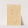 Standing female nude seen from the front by Gustav Klimt