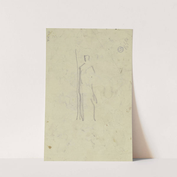 Standing figure by Otto Scholderer