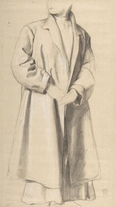 Standing Figure in a Long Coat
