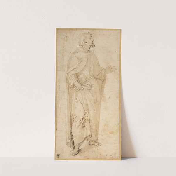 Standing Figure of Saint Peter Holding Book and Keys. by Giovanni de' Vecchi