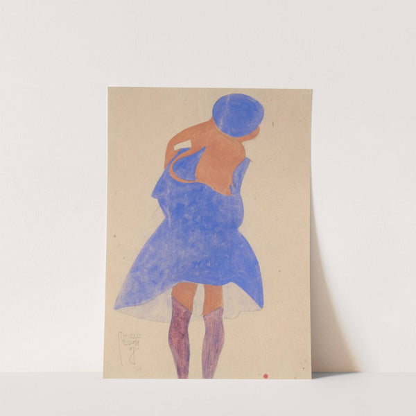 Standing Girl, Back View (1908) by Egon Schiele
