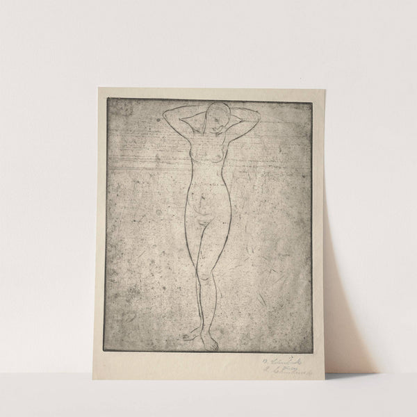 Standing Girl with Arms Behind her Head (1912) by Wilhelm Lehmbruck