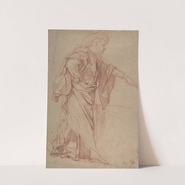 Standing Male Figure with Left Arm Extended (18th century) by Charles-Joseph Natoire