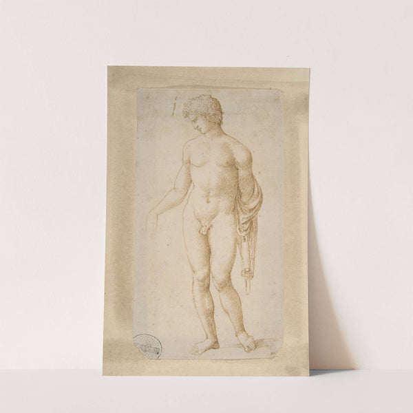 Standing Male Nude by Marcantonio Raimondi